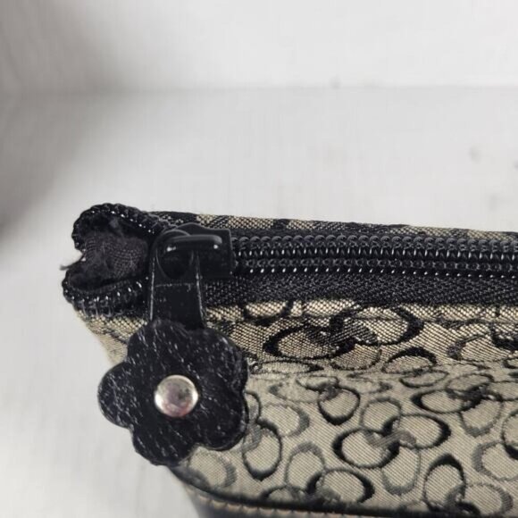 Rosetti Black & Gray Casual Everyday Cotton Blend Shoulder Bag and Coin Purse - Picture 14 of 16